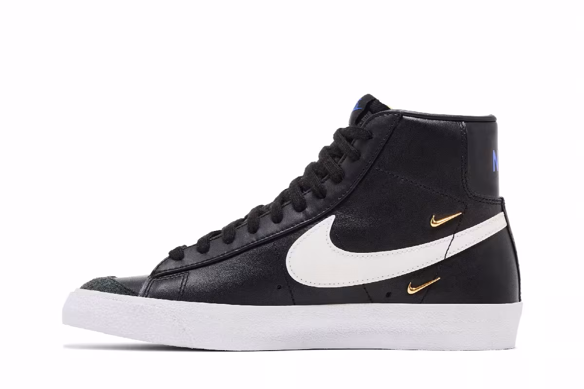Nike Women's Blazer Mid Sisterhood - Black Metallic Gold, view 4