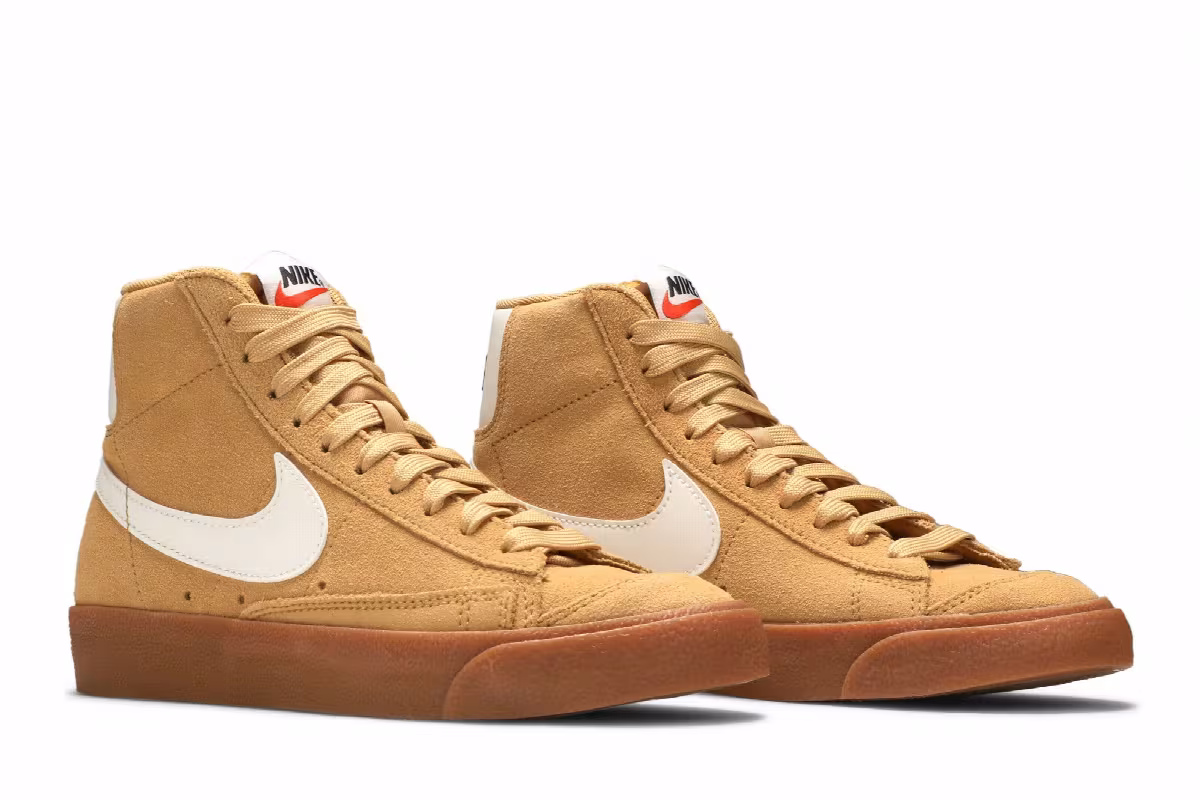 Nike Women's Blazer Mid Wheat Gum, view 9