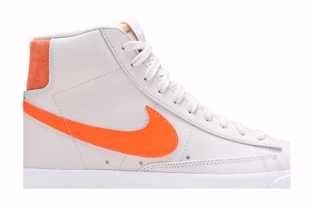 Nike Women's Blazer Mid Light Bone Orange, view 3