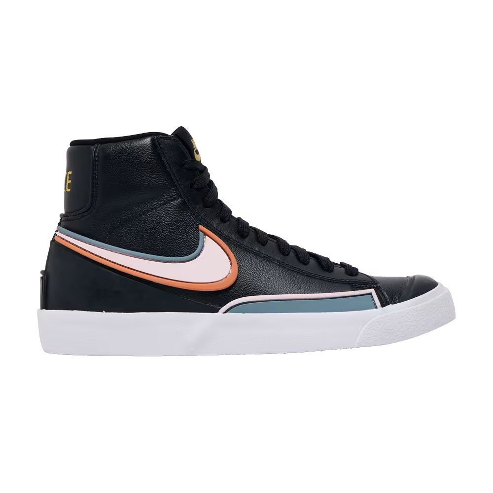 Nike Women's Blazer Mid Black Ozone Blue