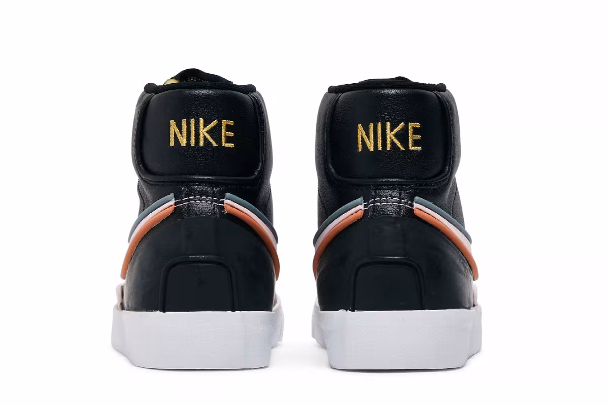 Nike Women's Blazer Mid Black Ozone Blue, view 7