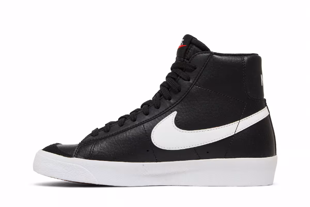 Nike Blazer Mid Black White, view 4