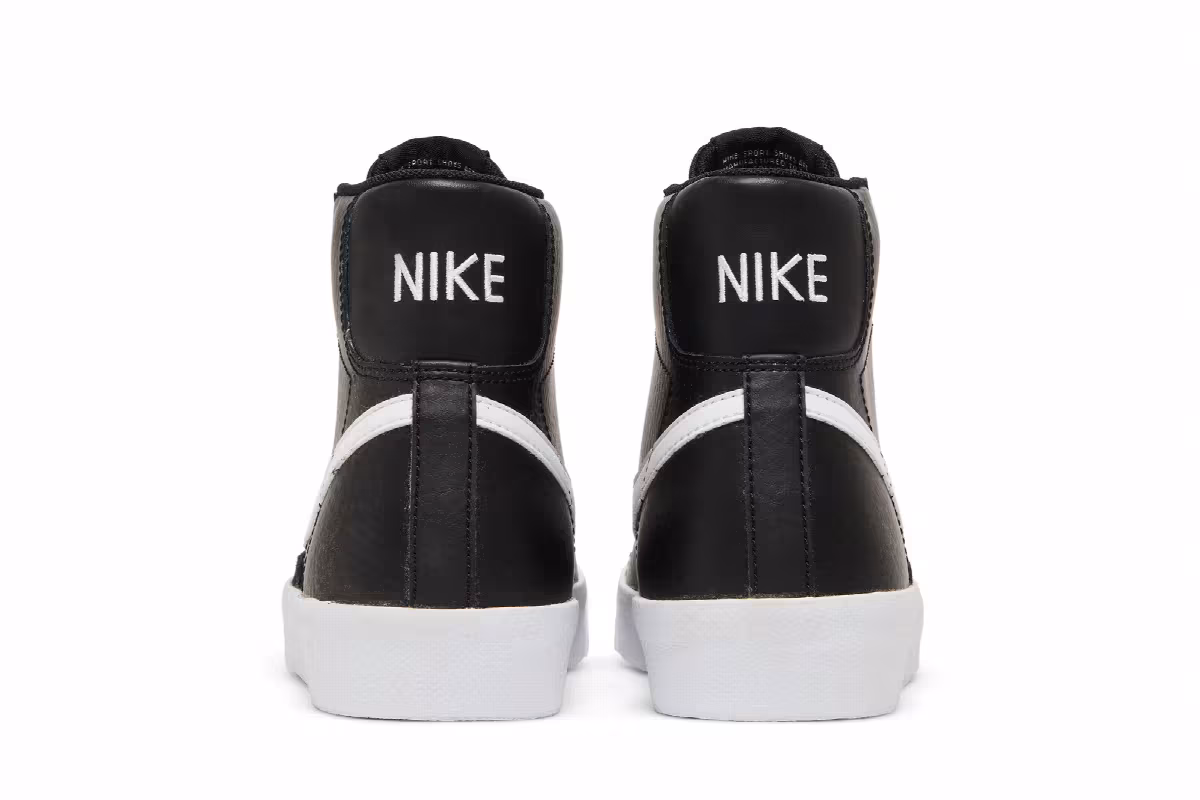 Nike Blazer Mid Black White, view 7