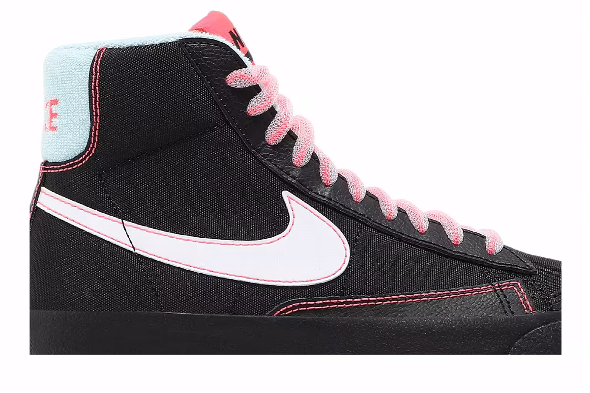 Nike Blazer Mid Black Atomic Pink, view 3
