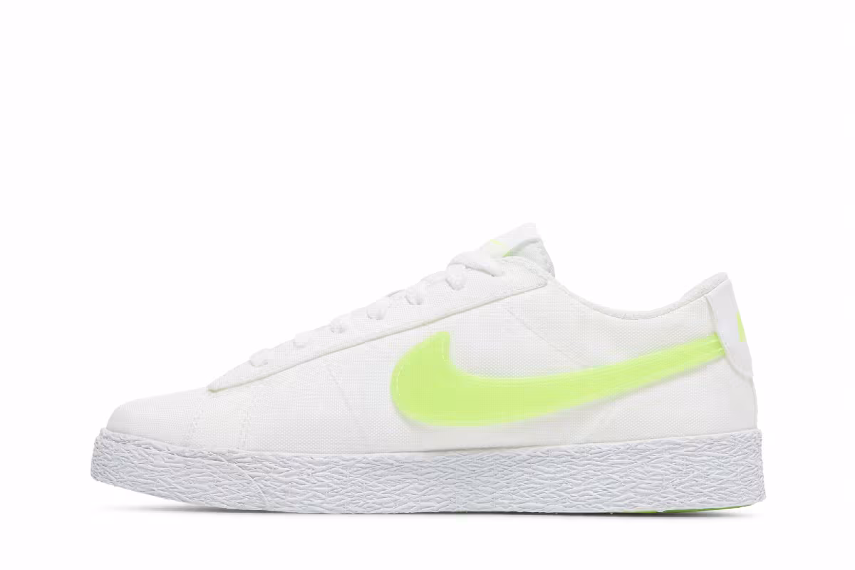 Nike Blazer Low Pop GS White Volt, view 4