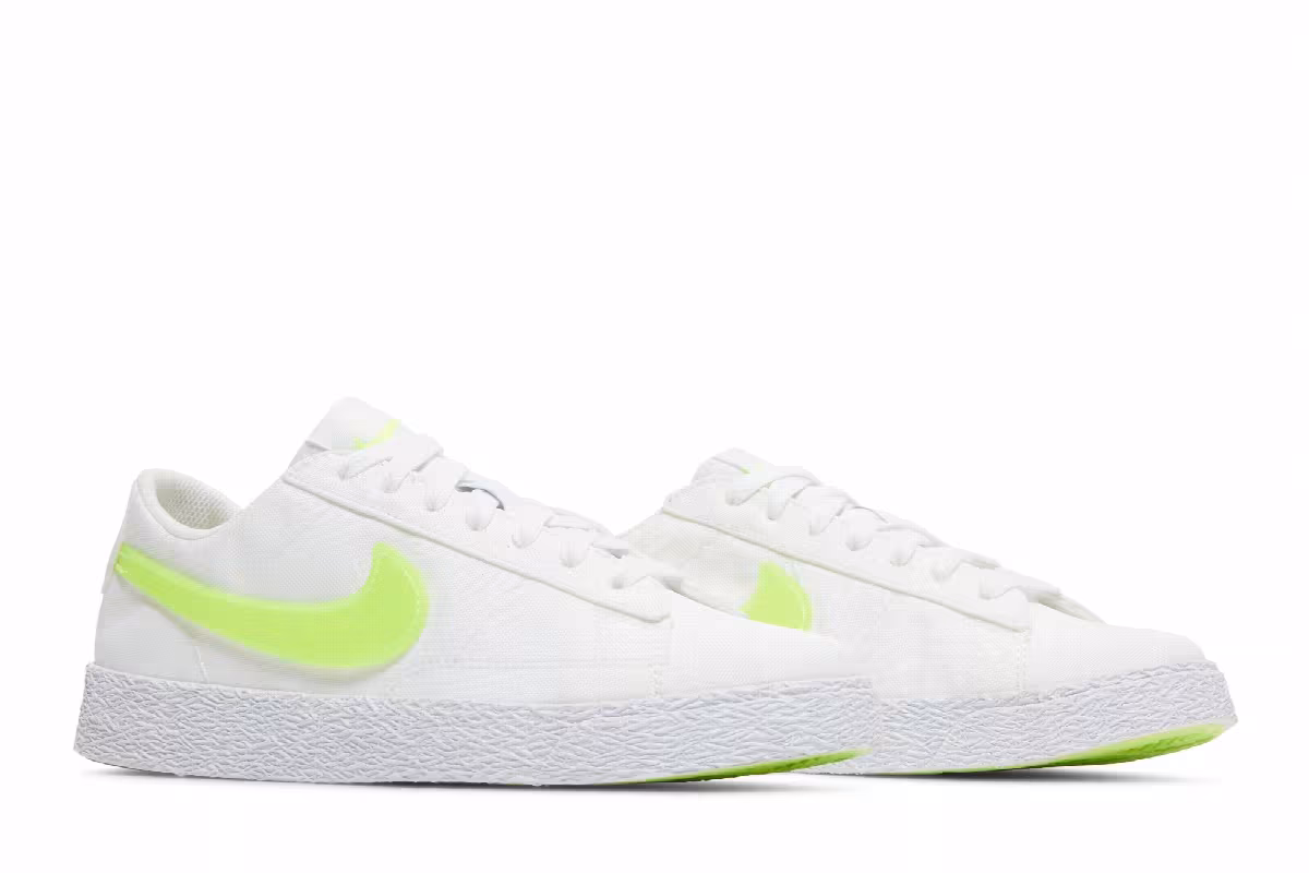 Nike Blazer Low Pop GS White Volt, view 9