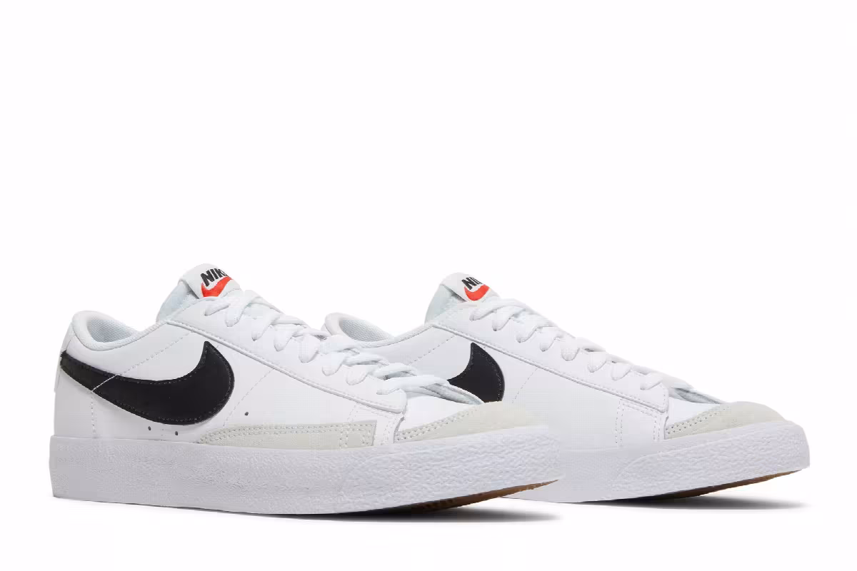 Nike Blazer Low White Black, view 9