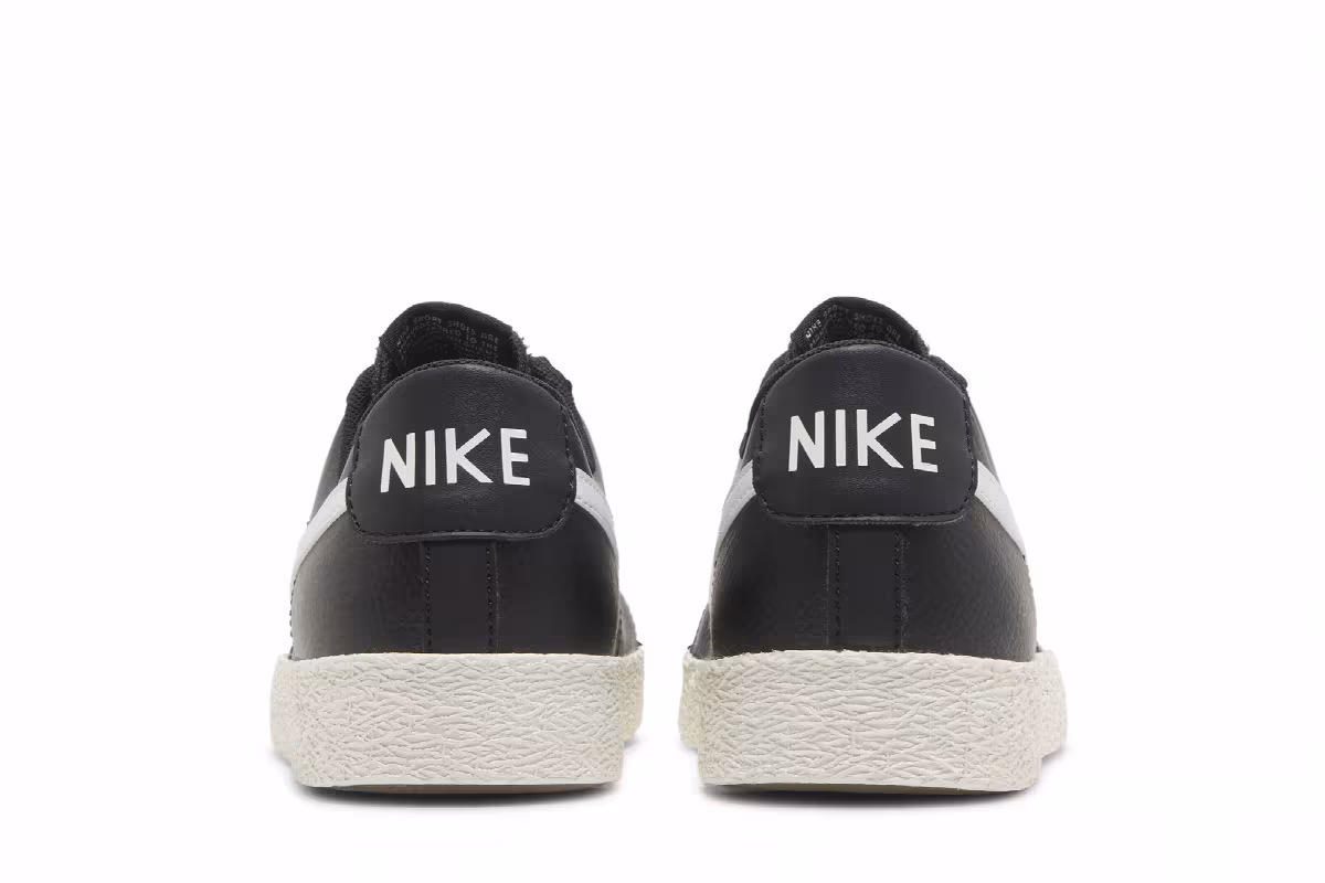 Nike Blazer Low GS Black White, view 7