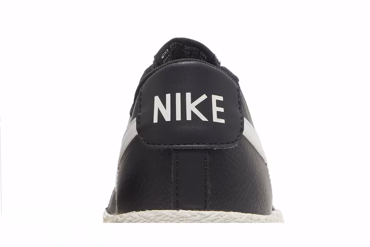 Nike Blazer Low GS Black White, view 8