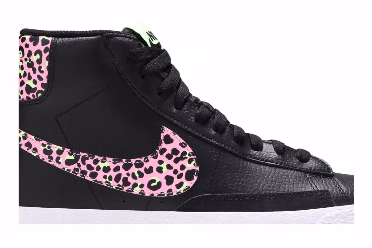 Nike Blazer Mid GS Pink Cheetah, view 3