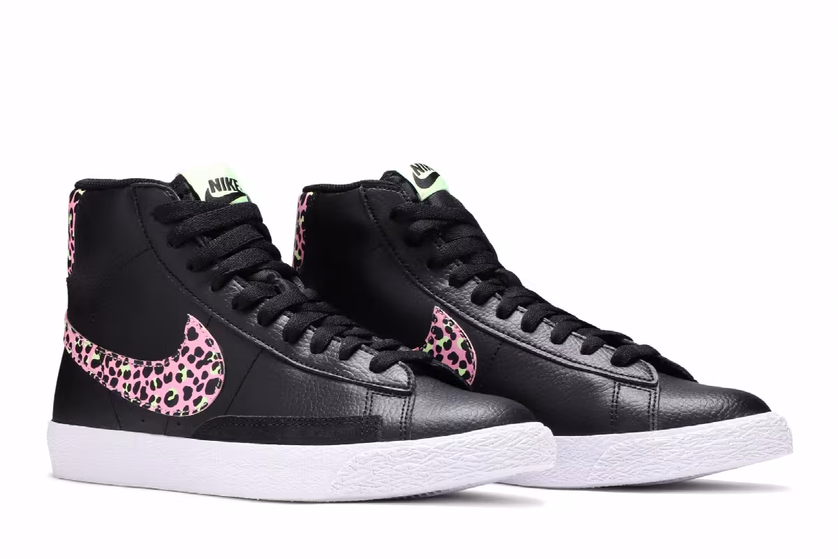 Nike Blazer Mid GS Pink Cheetah, view 9