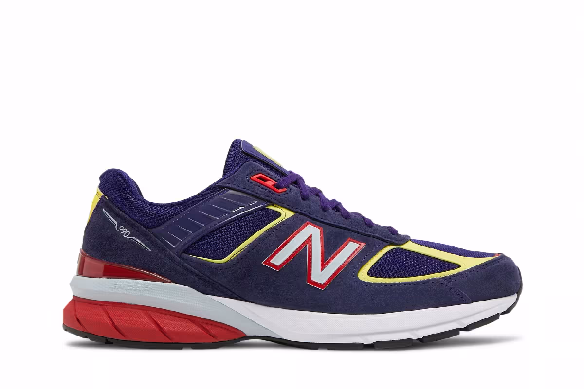 New Balance 990v5 Made In USA Virtual Violet First Light, view 2