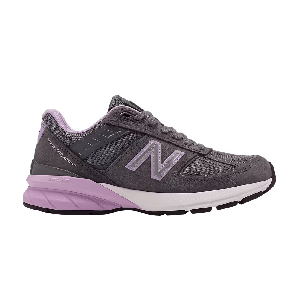 New Balance Women's 990v5 Made In USA Lead Dark Violet Glow