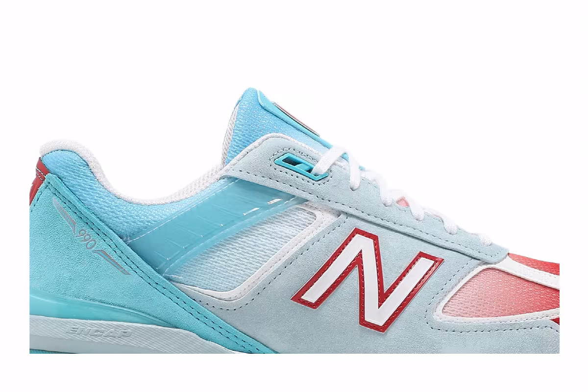New Balance 990v5 Made in USA Ice Blue, view 3