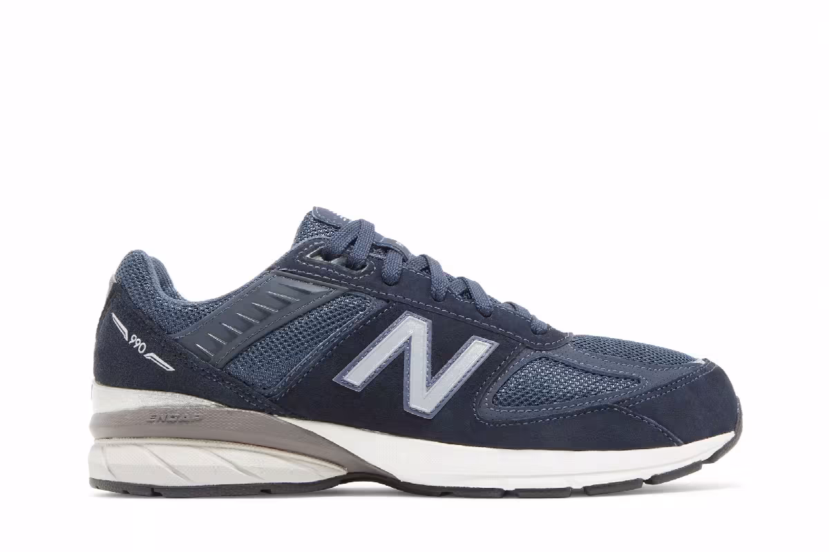 New Balance 990v5 Big Kid Navy, view 2