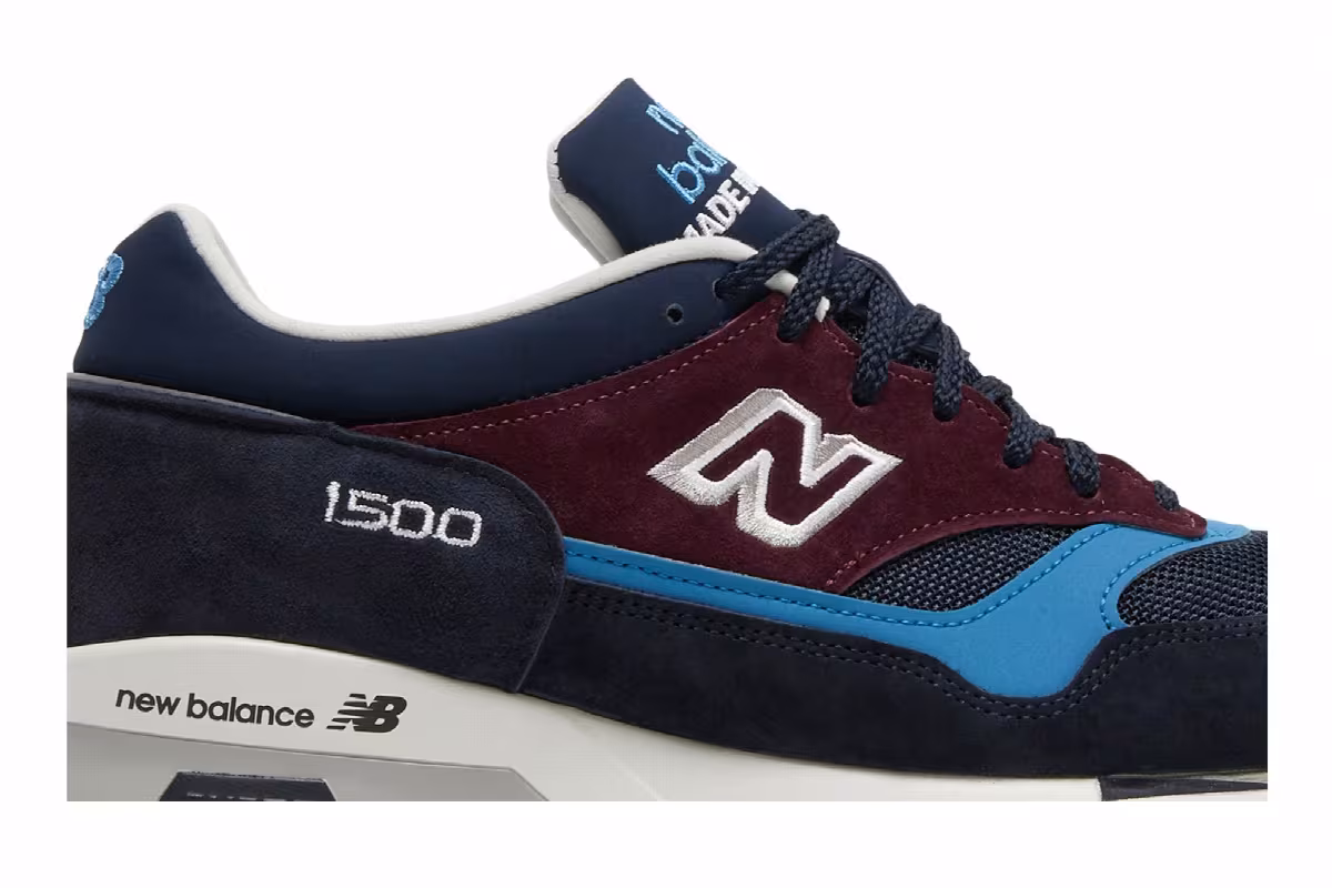 New Balance 1500 Made In England Navy Burgundy, view 3