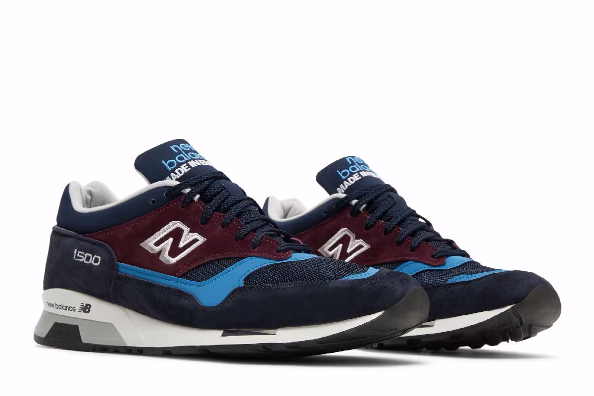 New Balance 1500 Made In England Navy Burgundy, view 9