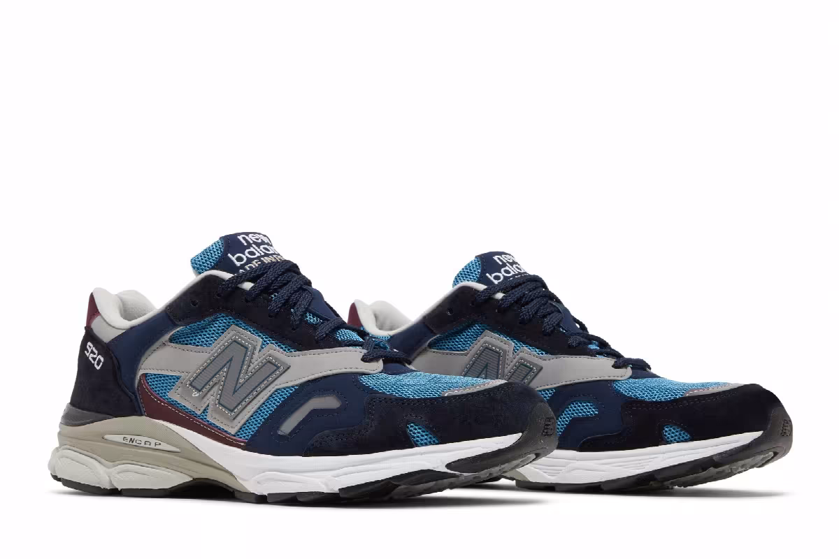 New Balance 920 Made In England Navy Burgundy, view 9