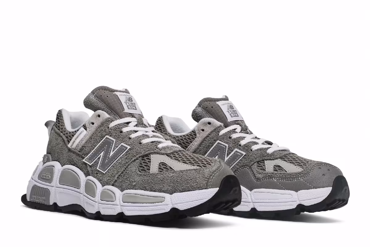 Salehe Bembury x New Balance 574 YURT Shark Skin, view 9