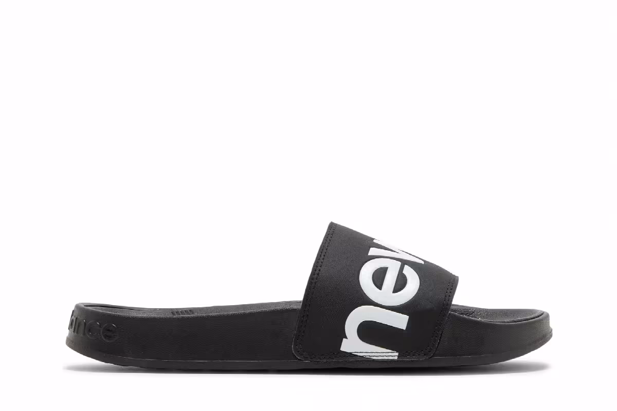 New Balance 200 Slides Black, view 2
