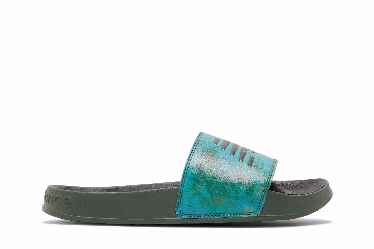New Balance 200 Slides Oak Leaf Green, view 2