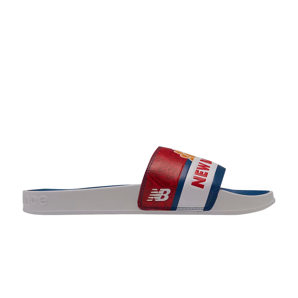 David Sunflower Seeds x New Balance 200 Slides Red Blue