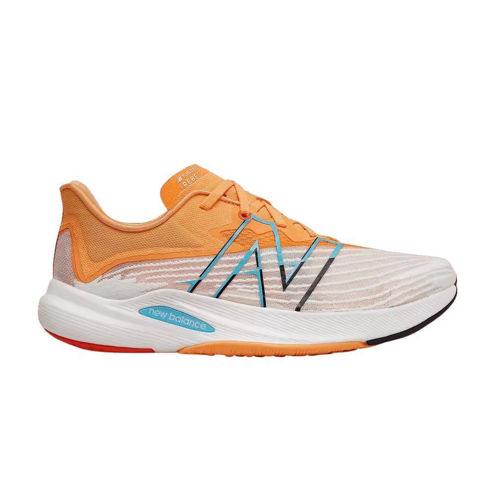 New Balance FuelCell Rebel v2 White Habanero