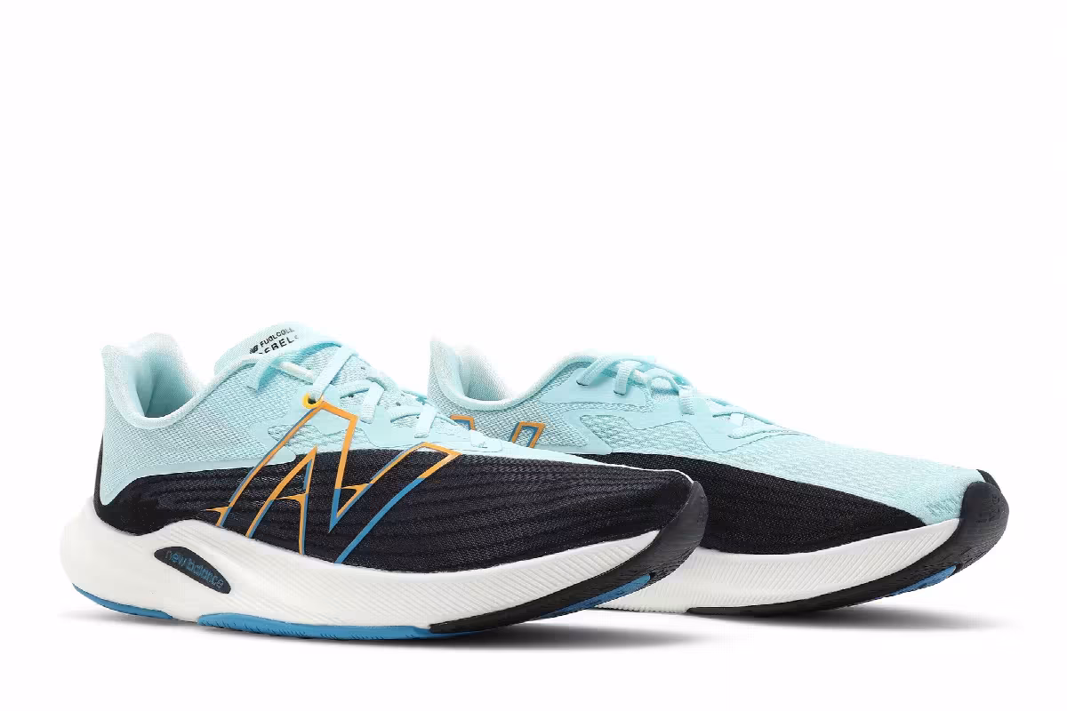 New Balance FuelCell Rebel v2 Black Pale Blue, view 9