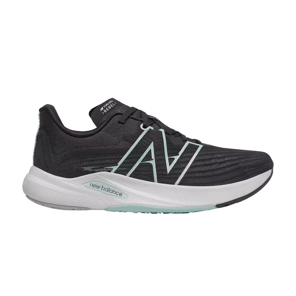 New Balance Women's FuelCell Rebel v2 Black White Mint