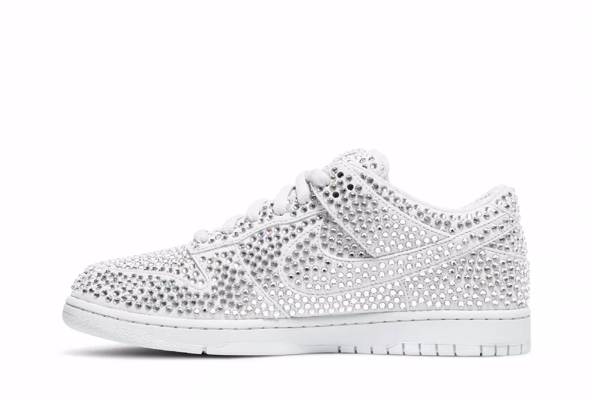 Cactus Plant Flea Market x Swarovski x Nike Dunk Low Pure Platinum, view 4