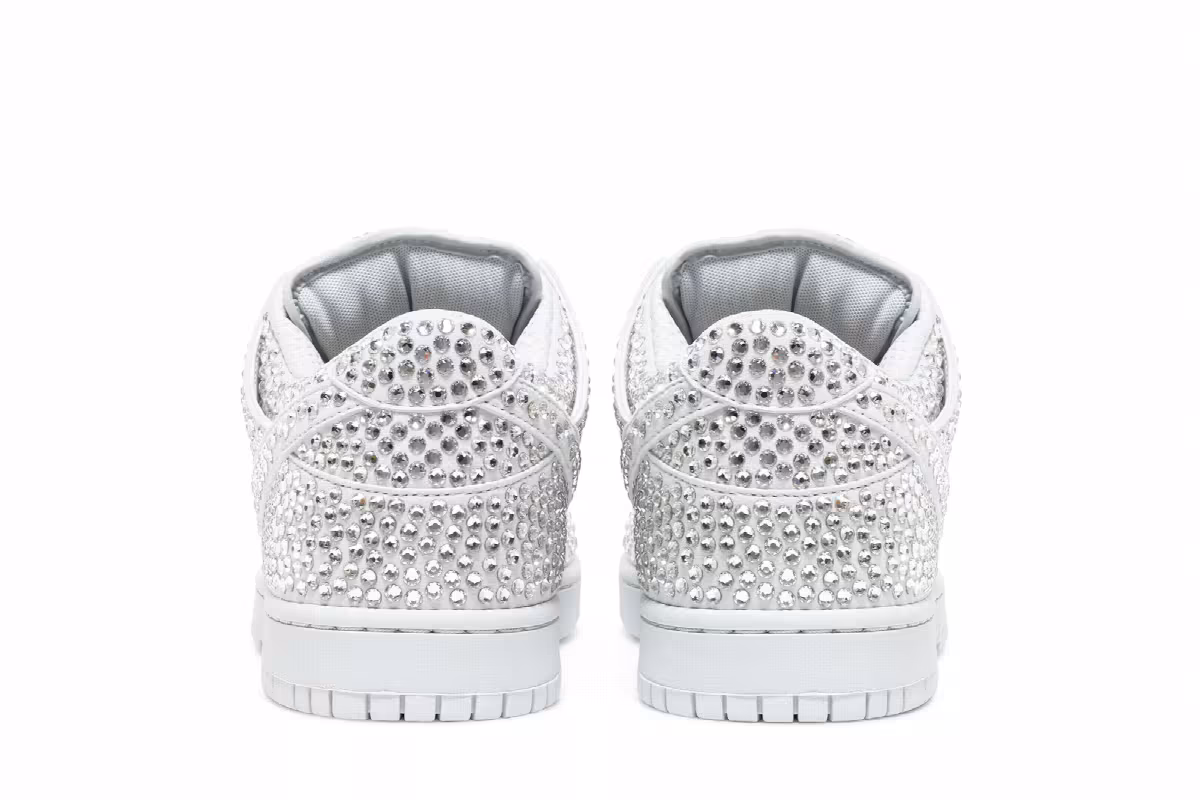 Cactus Plant Flea Market x Swarovski x Nike Dunk Low Pure Platinum, view 7