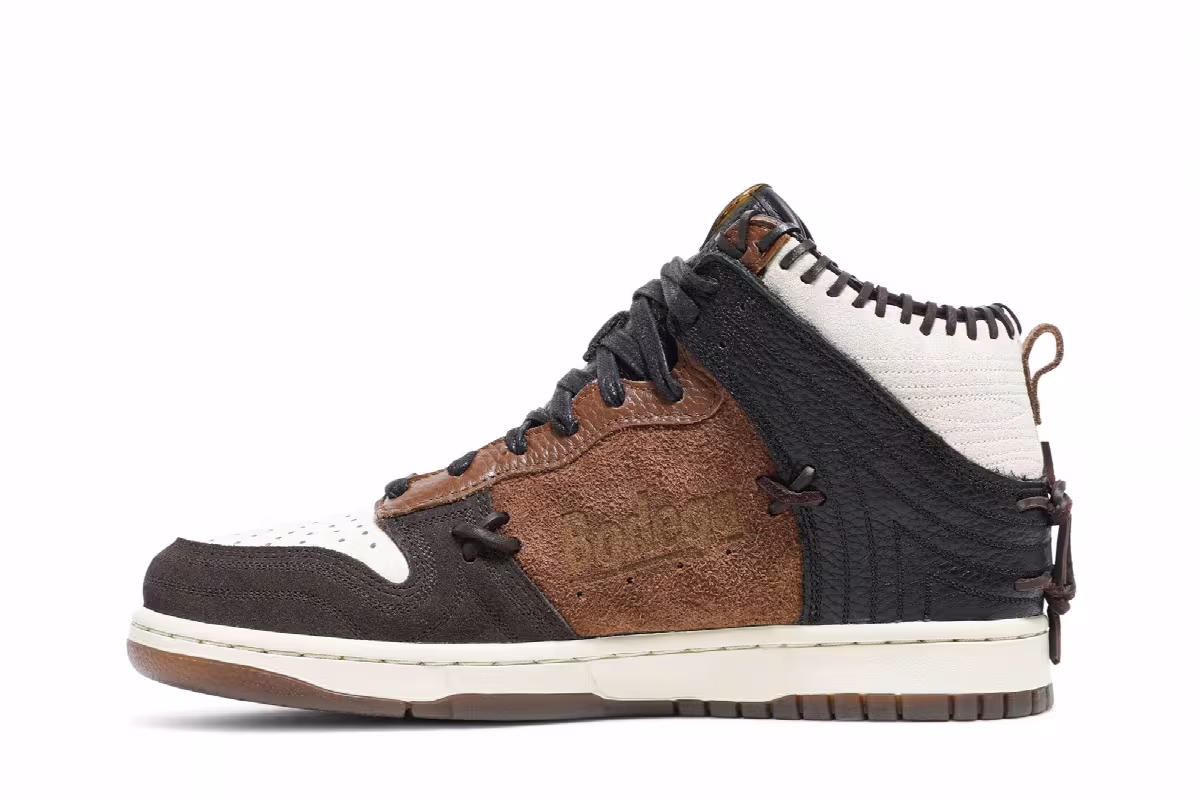 Bodega x Nike Dunk High Fauna Brown, view 4