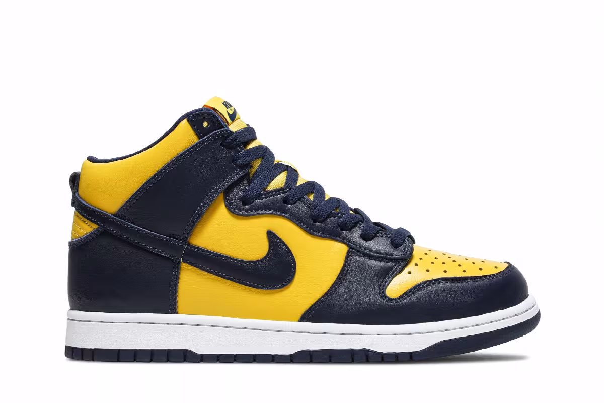 Nike Men's Dunk High SP Michigan 2020, view 2