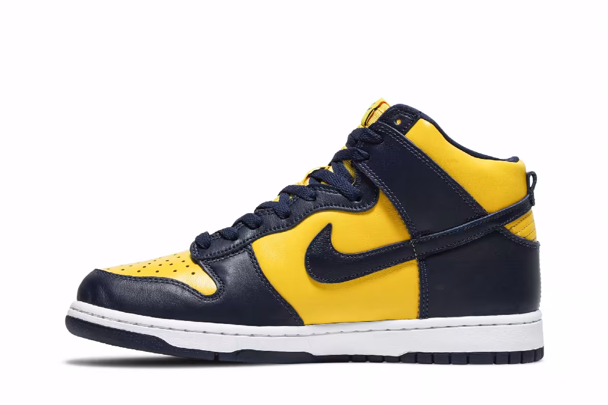 Nike Men's Dunk High SP Michigan 2020, view 4