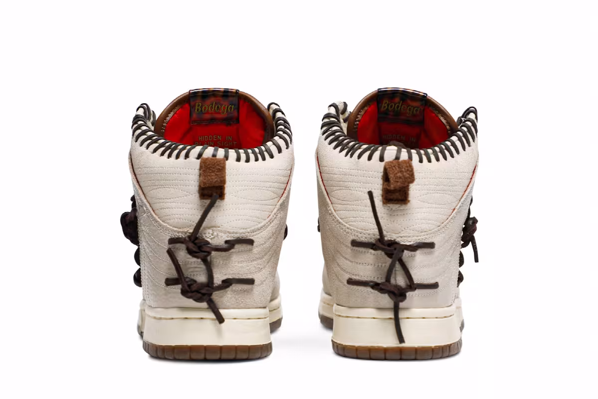 Bodega x Nike Dunk High Friends & Family, view 7