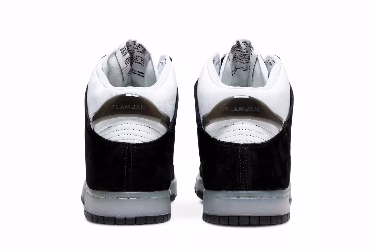 Slam Jam x Nike Dunk High Black, view 7