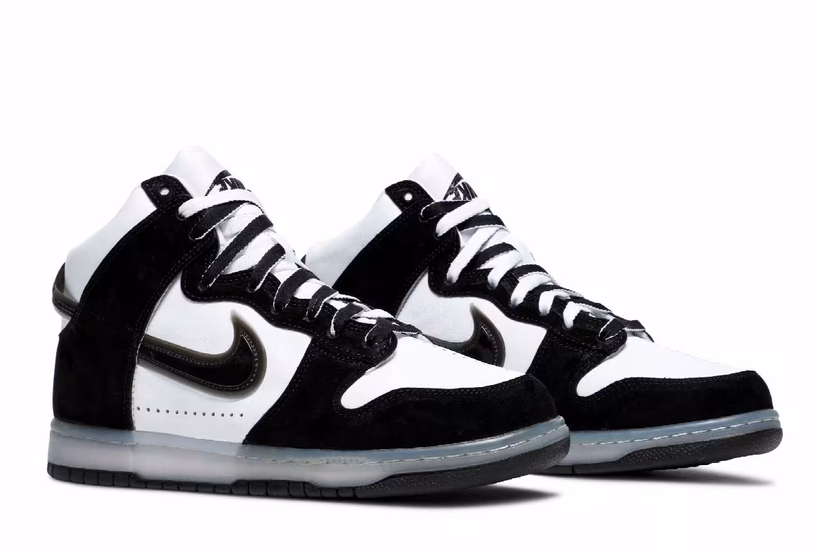 Slam Jam x Nike Dunk High Black, view 9