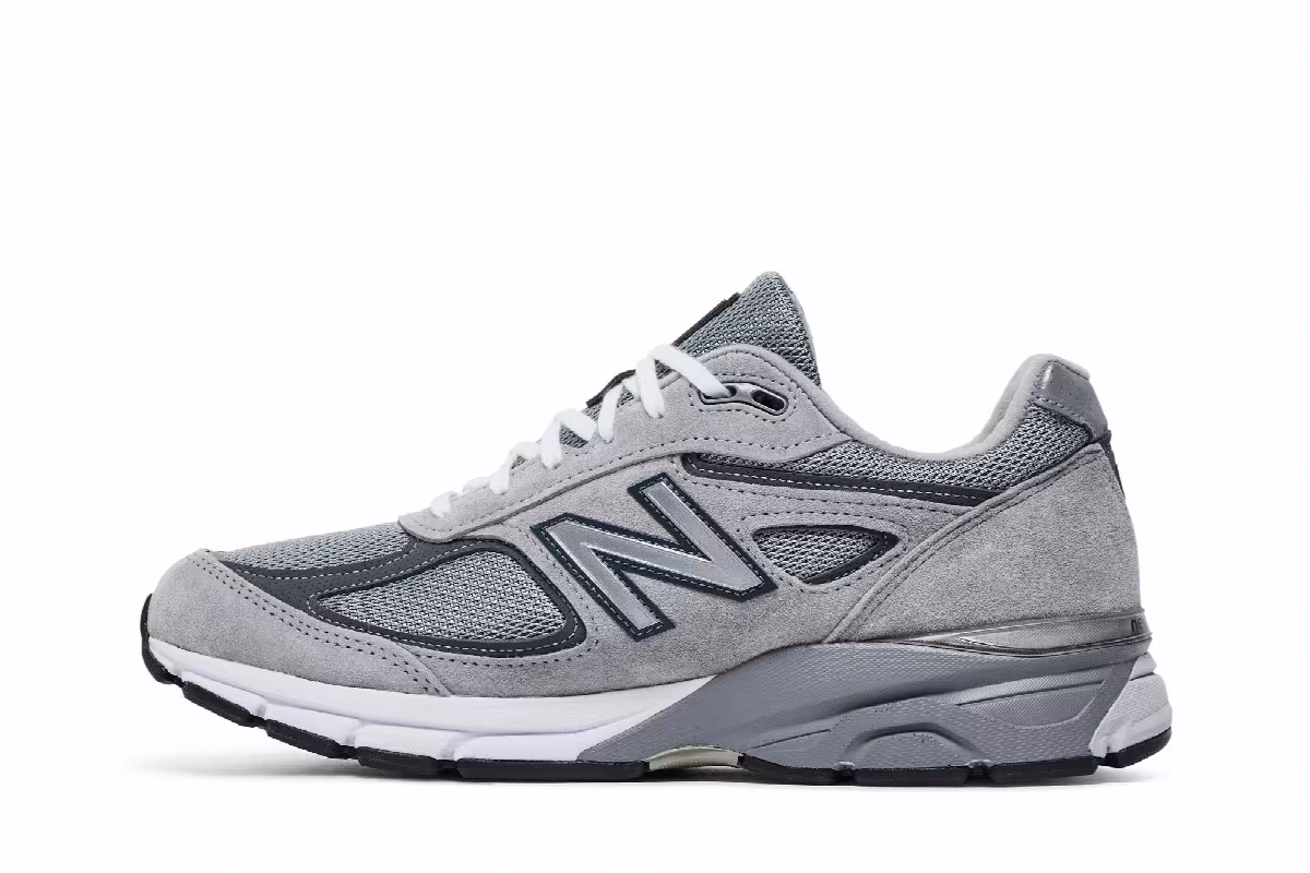New Balance 990v4 Made In USA Red Label - Grey, view 4
