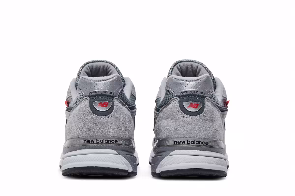 New Balance 990v4 Made In USA Red Label - Grey, view 7