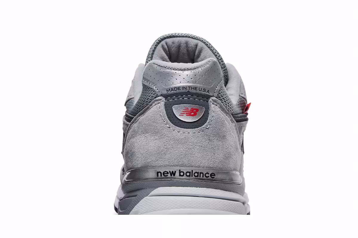 New Balance 990v4 Made In USA Red Label - Grey, view 8