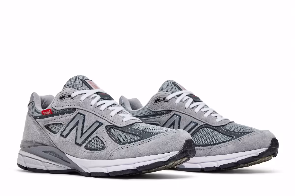 New Balance 990v4 Made In USA Red Label - Grey, view 9