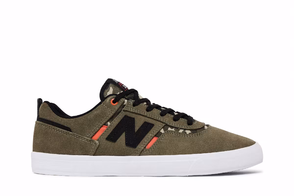 Jamie Foy x New Balance Numeric 306 Olive Camo, view 2