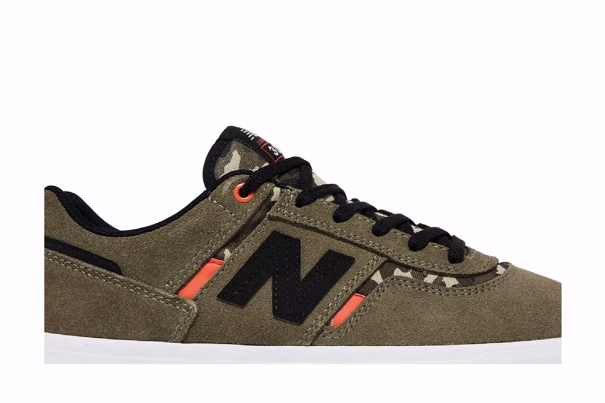 Jamie Foy x New Balance Numeric 306 Olive Camo, view 3