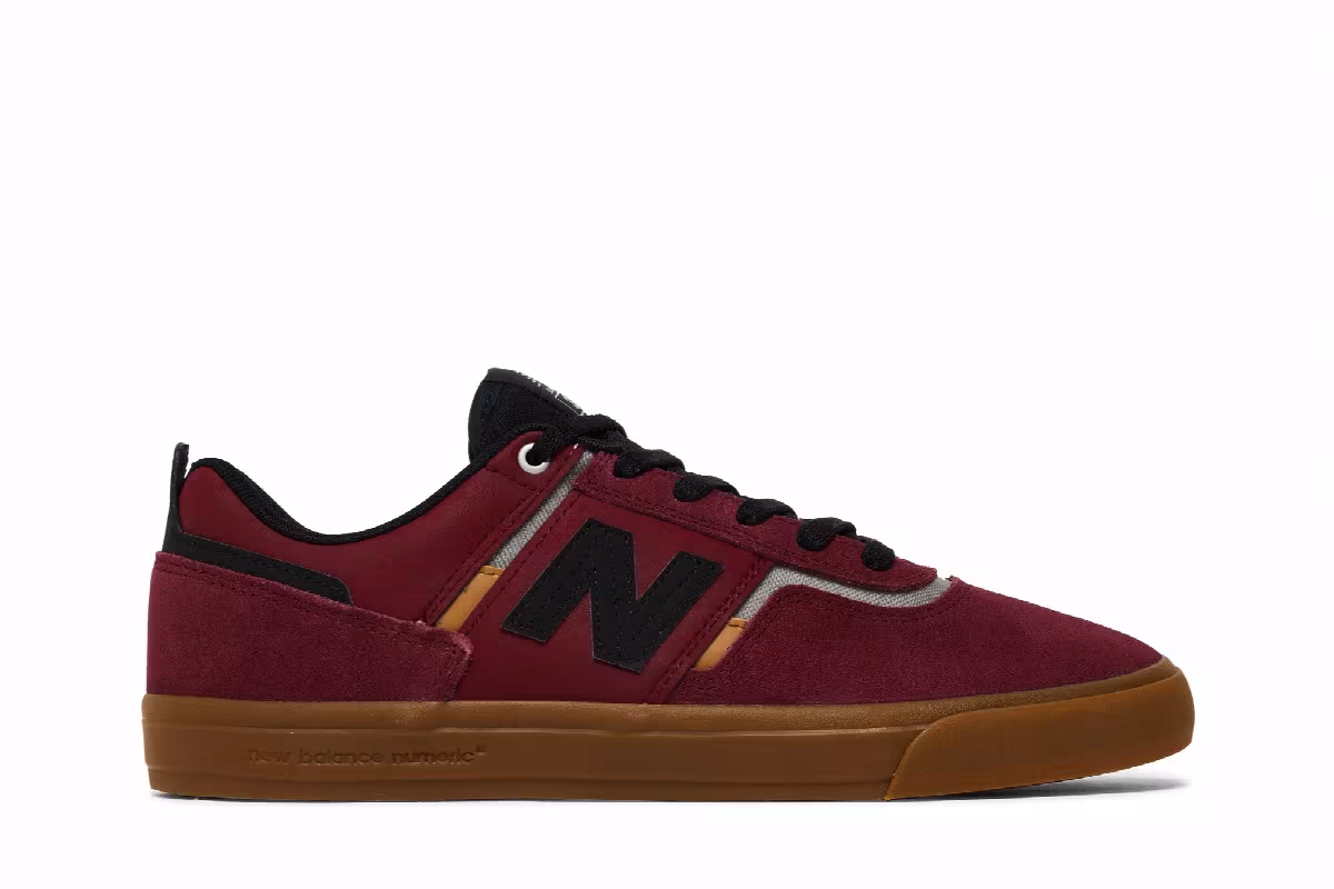 Jamie Foy x New Balance Numeric 306 Burgundy Gum, view 2