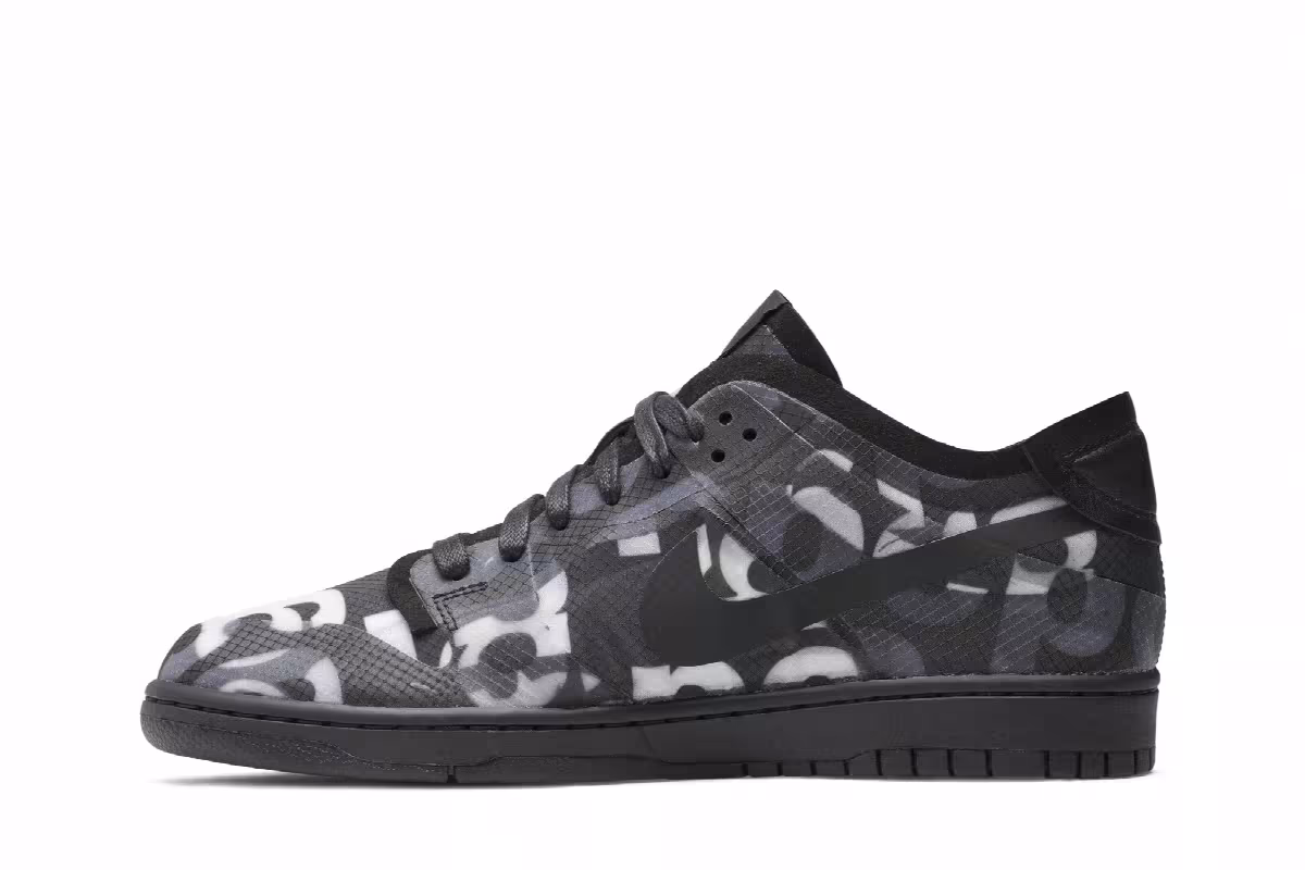 Comme des Garçons x Nike Women's Dunk Low Monogram Print, view 4