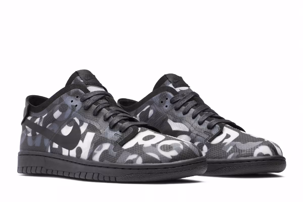 Comme des Garçons x Nike Women's Dunk Low Monogram Print, view 9
