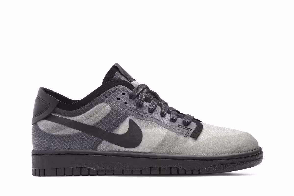 Comme des Garçons x Nike Women's Dunk Low Black Clear, view 2
