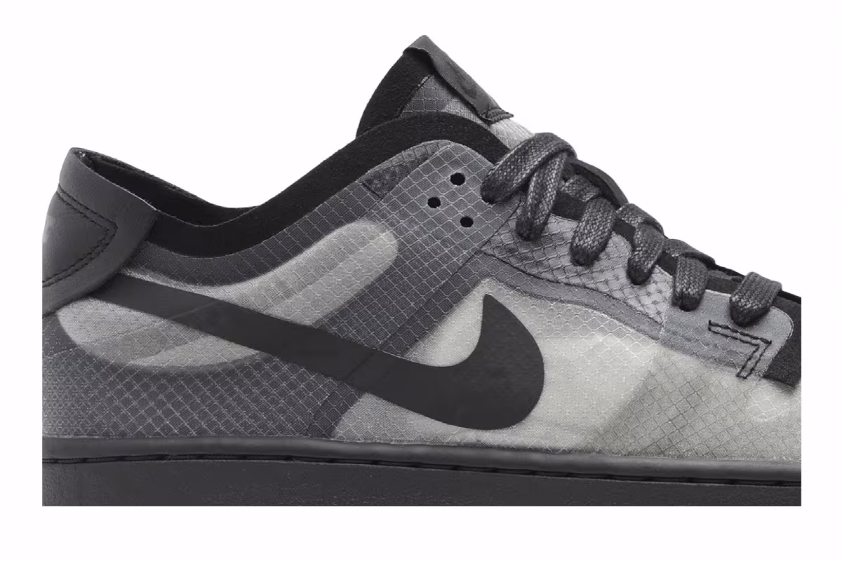 Comme des Garçons x Nike Women's Dunk Low Black Clear, view 3