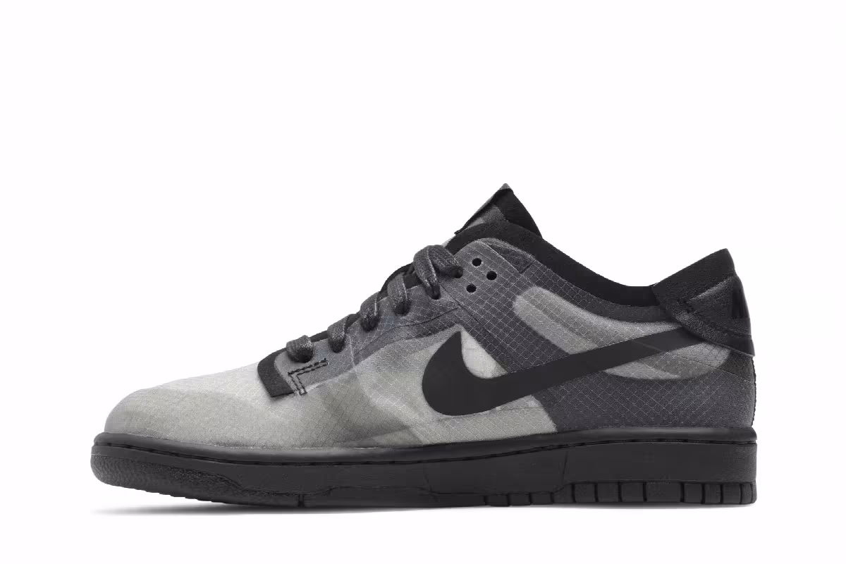 Comme des Garçons x Nike Women's Dunk Low Black Clear, view 4