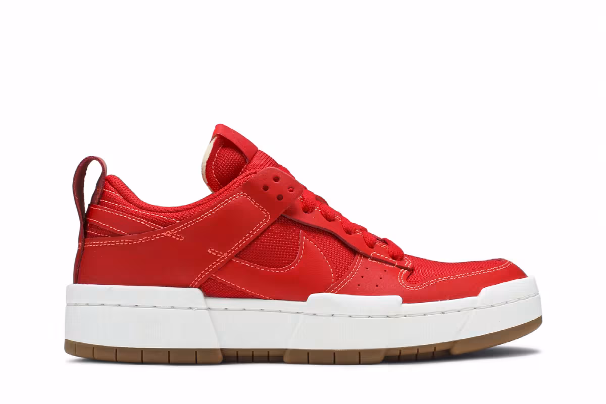 Nike Women's Dunk Low Disrupt Red Gum, view 2